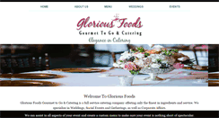 Desktop Screenshot of gloriousfoodscatering.com